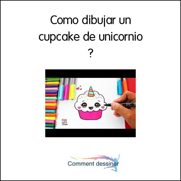 Cómo dibujar un cupcake de unicornio